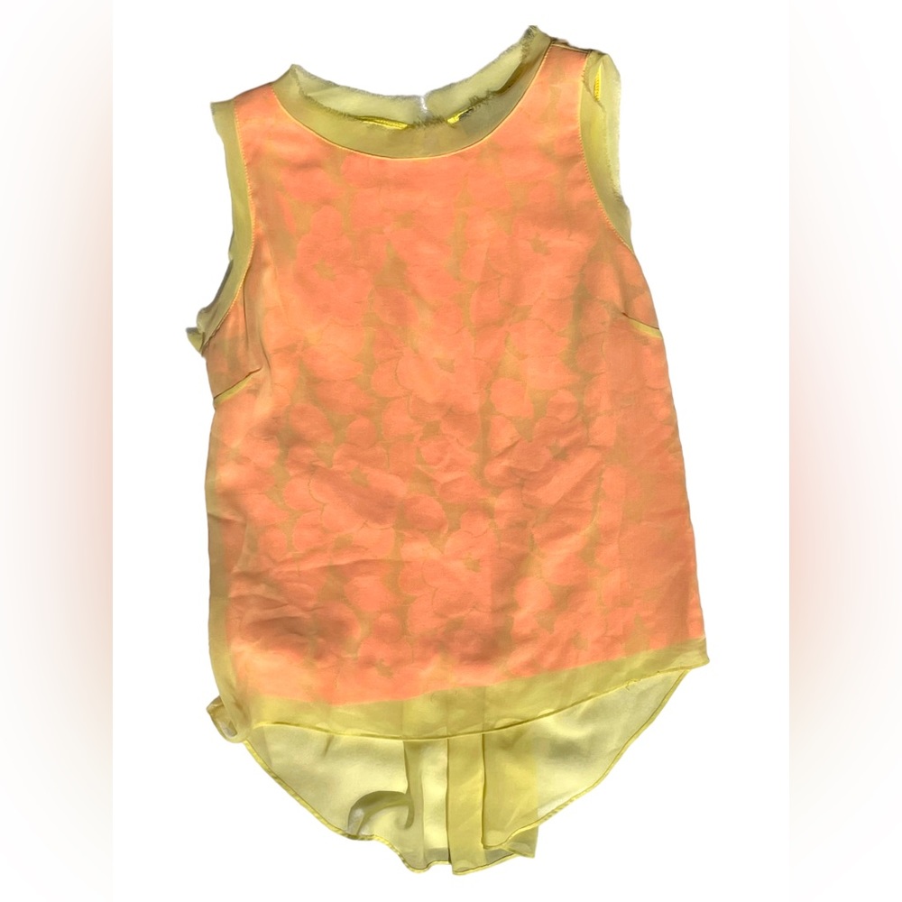 Neon high low tank top - size medium